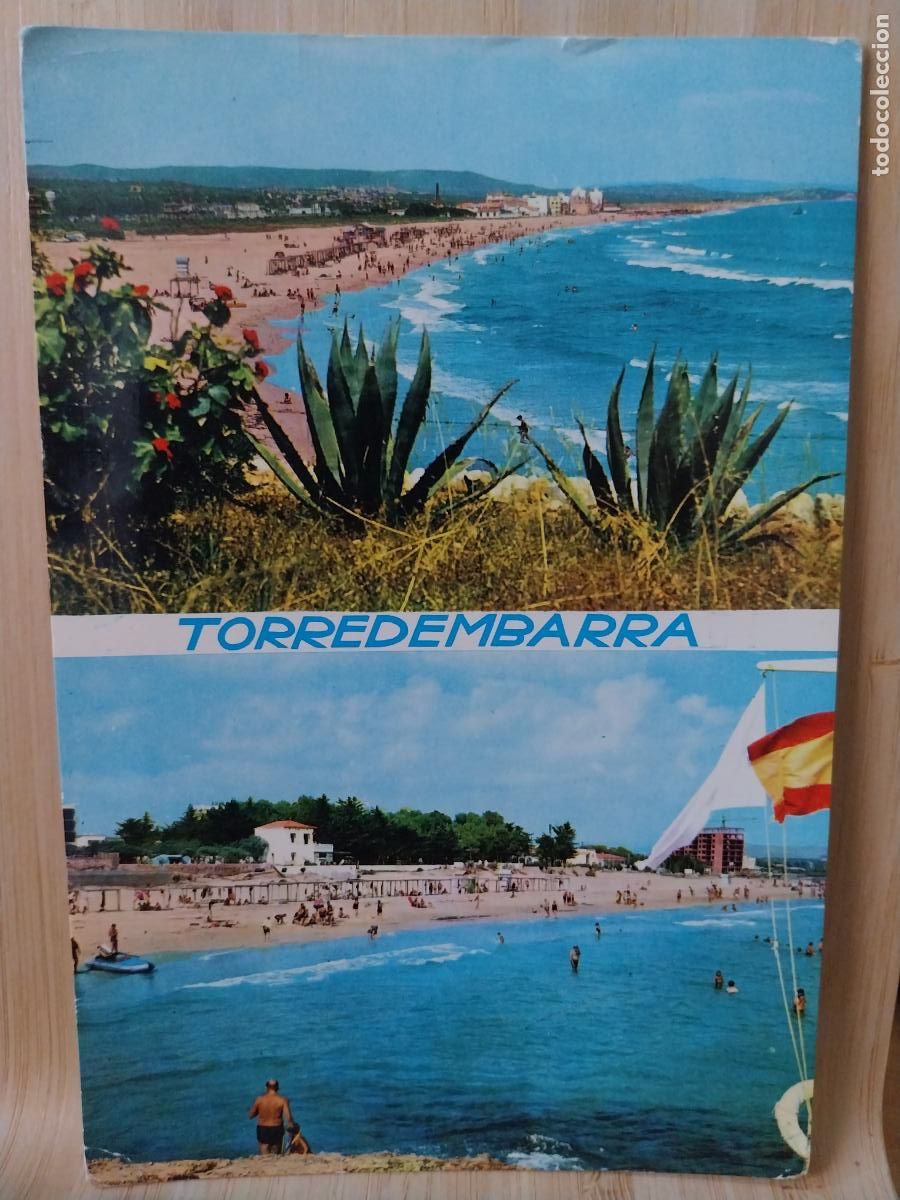 Postales: TORREDEMBARRA BARRIO MAR&Iacute;TIMO POSTAL 520 SC ORIGINAL