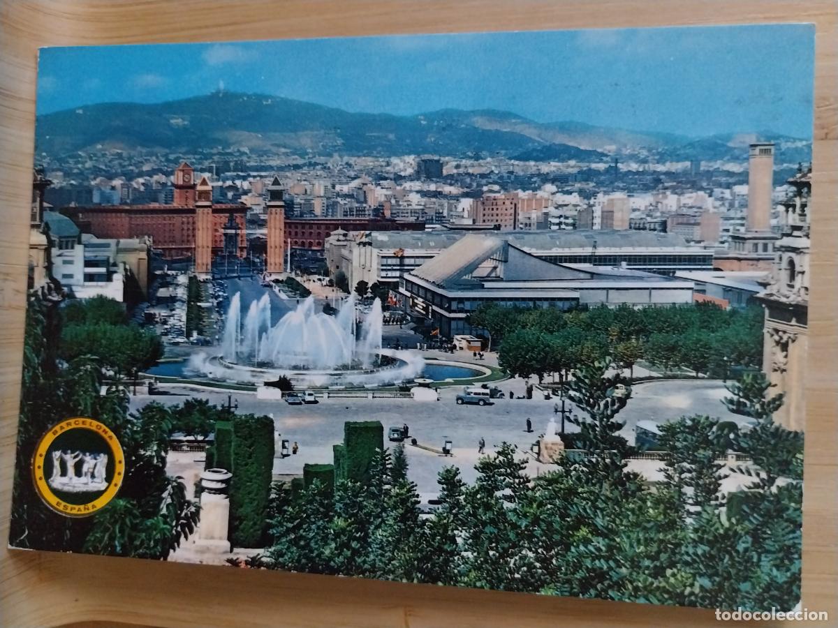 Postales: FUENTE DE MONTJUICH BARCELONA ED RO FOTO 3112 CIRCULADA A&Ntilde;O 1968