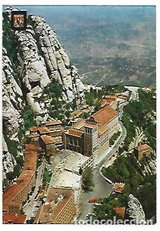 Postales: PANORAMICA DEL MONESTIR / PANORAMIC VIEW OF THE MONASTERY.- MONTSERRAT - BARCELONA