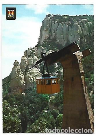 Postales: AERI DE MONTSERRAT / MONTSERRAT&acute;S AERIAL.- MONTSERRAT - BARCELONA