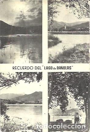 Postales: ANTIGUA POSTAL RECUERDO DEL LAGO DE BA&Ntilde;OLAS 1957 EXCLUSIVA FOTO COLL