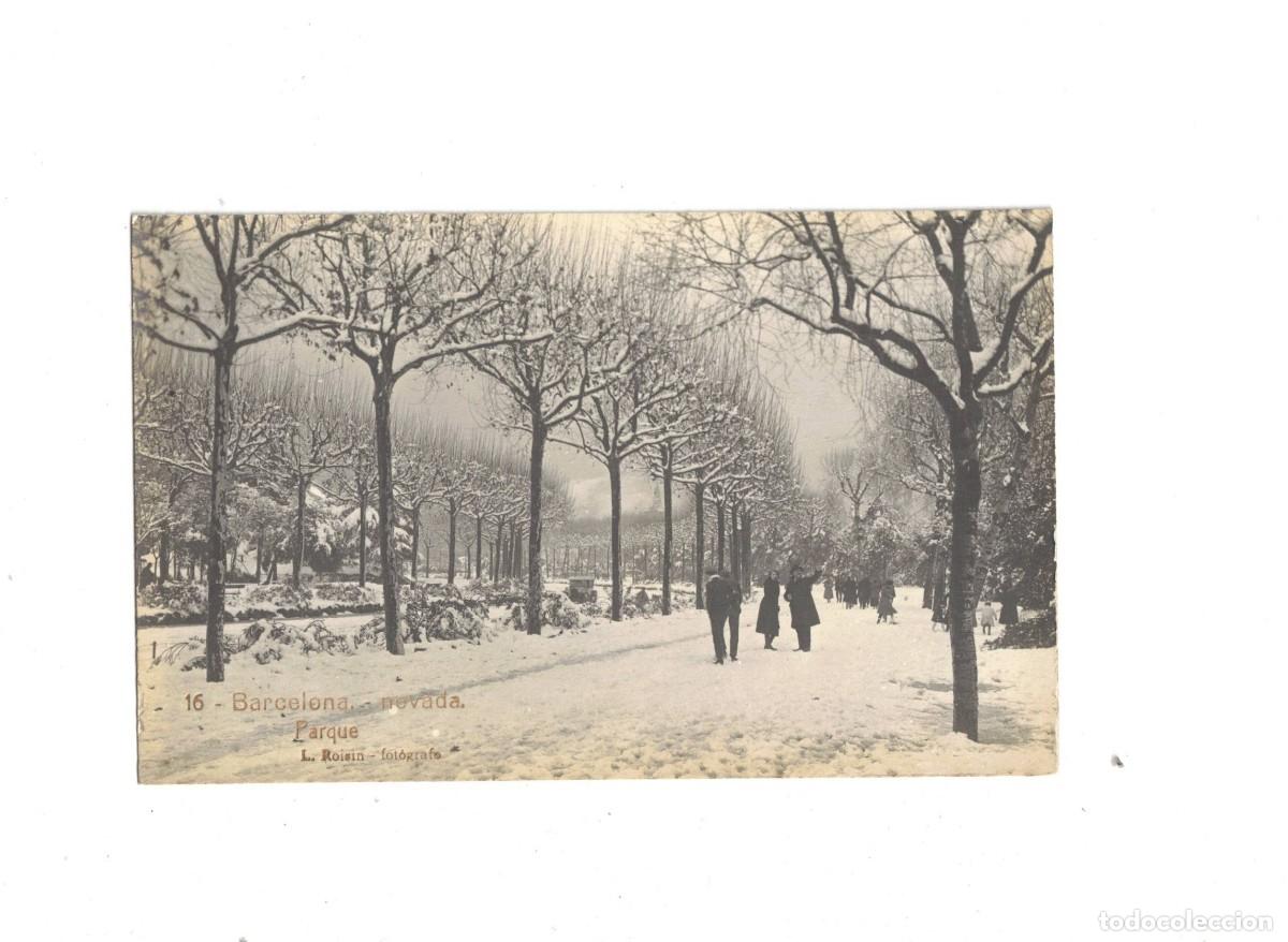 Postales: BARCELONA. NEVADA. PARQUE - Foto 1