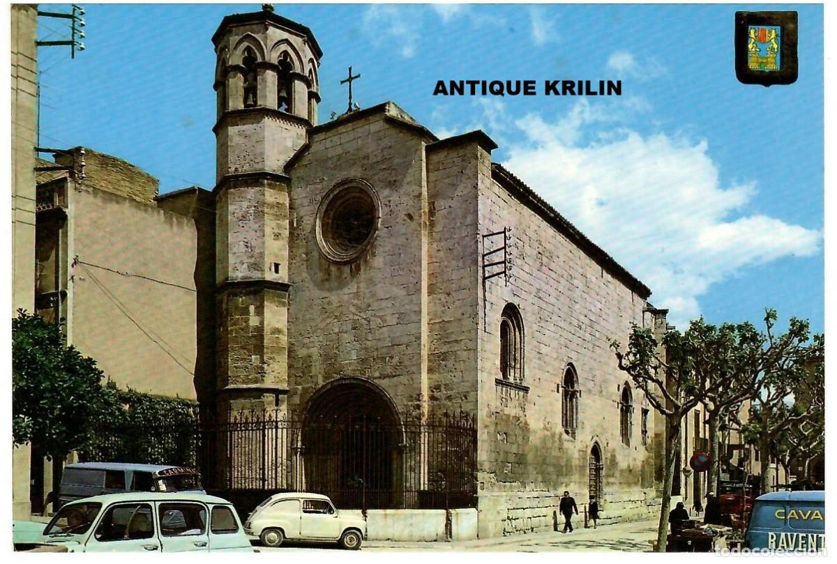 Postales: VILAFRANCA DEL PENEDES N&ordm; 24 IGLESIA SAN JUAN / ESCUDO DE ORO / SIN FRANQUEAR
