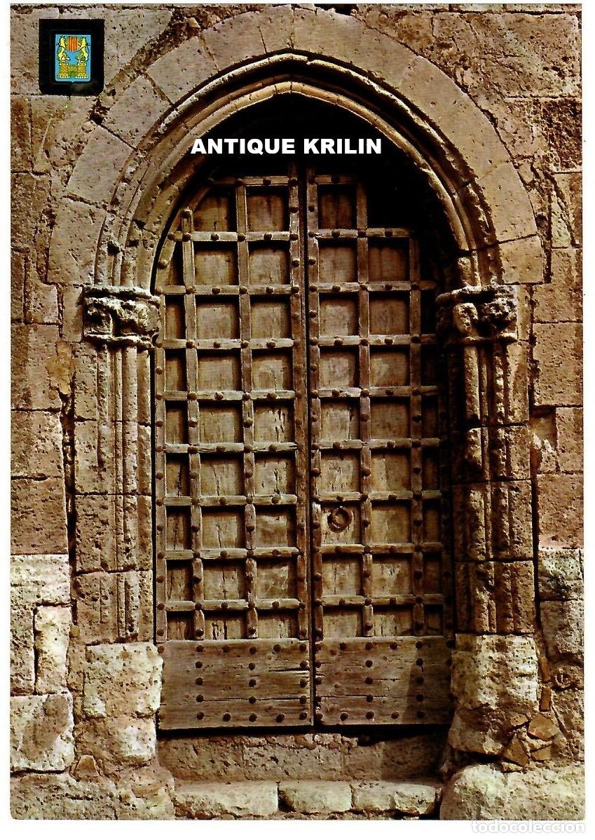 Postales: VILAFRANCA DEL PENEDES N&ordm; 5425 PUERTA LATERAL IGLESIA SAN JUAN / ESCUDO DE ORO / SIN FRANQUEAR