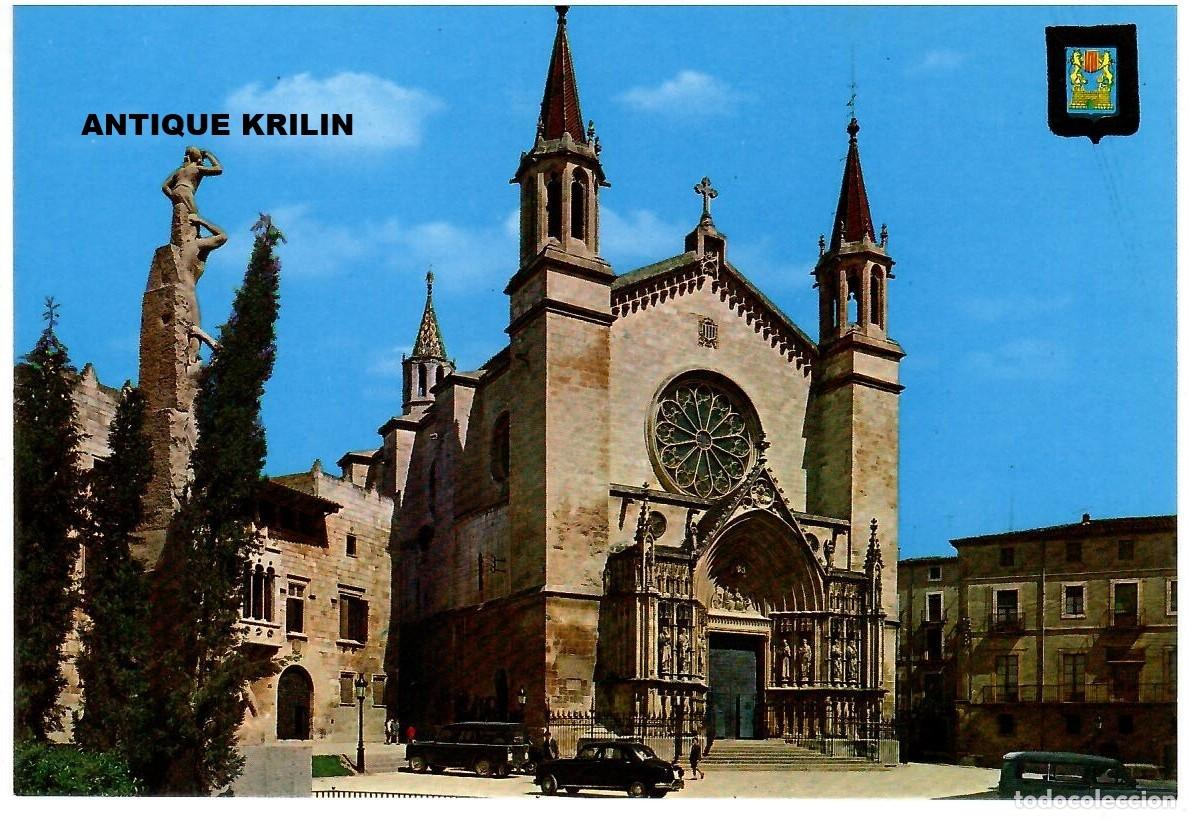 Postales: VILAFRANCA DEL PENEDES N&ordm; 3 BASILICA SANTA MARIA / ESCUDO DE ORO / SIN FRANQUEAR