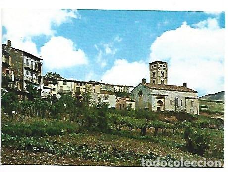 Postales: IGLESIA ROMANICA DE STA. CECILIA Y VISTA PARCIAL.- MOLLO - GIRONA