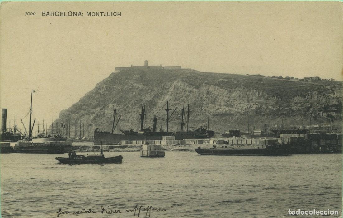 Postales: N&ordm; 3006-BARCELONA. Montjuich. Circulada en 1912.