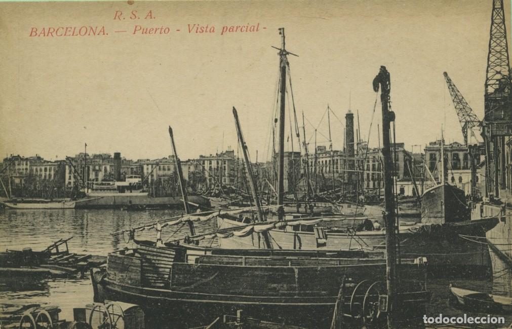 Postales: BARCELONA. Puerto. Vista parcial. Sin circular. ED. ROVIRA