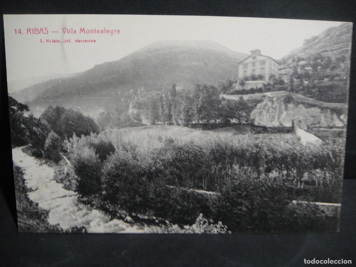 Postales: ribas , villa montealegre - edita vda e hijo de jose fossa , l. roisin - sin circular ,