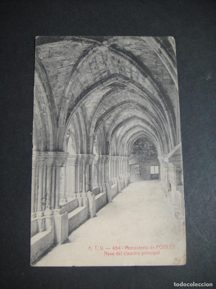 Postales: monasterio de poblet , ediciones a. t. v. - sin circular