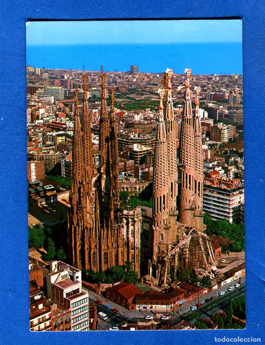 Postales: POSTAL CIRCULADA BARCELONA 9 LA SAGRADA FAMILIA EDITA KOLORHAM