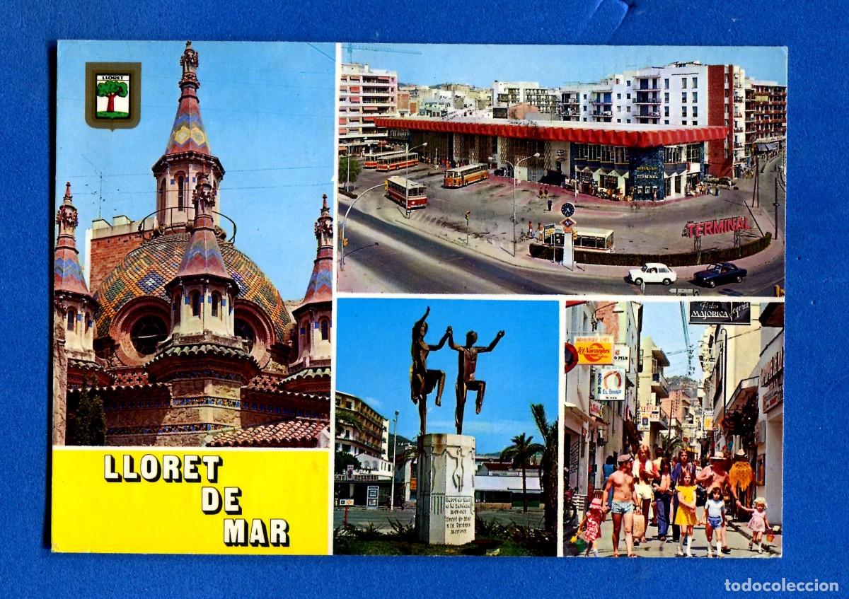 Postales: POSTAL CIRCULADA LLORET DSE MAR 61 EDITA ESCUDO DE ORO