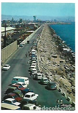 Postales: PASEO DEL ROMPEOLAS / ROMPEOLAS PROMENADE.- BARCELONA