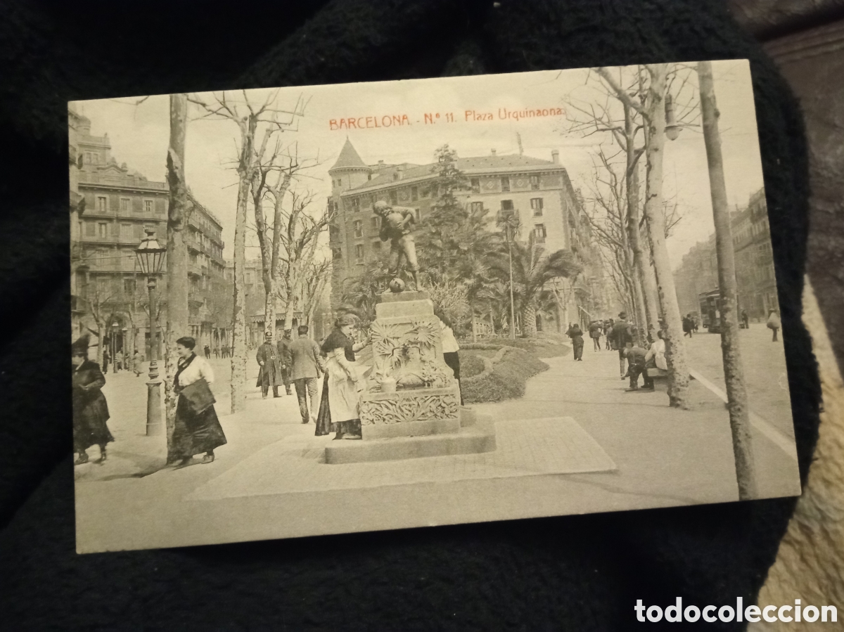 Postales: Antigua postal fotogr&aacute;fica, Barcelona, Plaza Urquinaona, Librer&iacute;a Granada