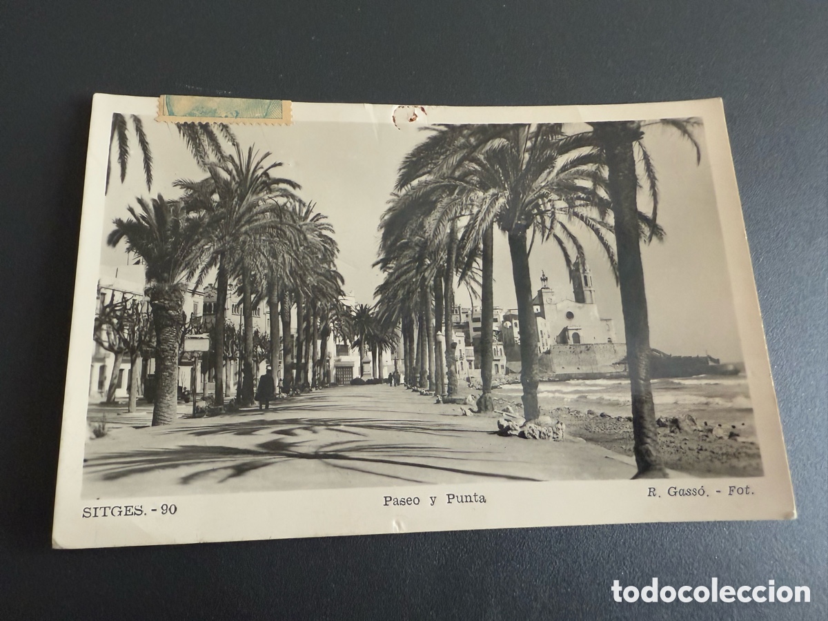 Postales: Postal. SITGES. PASEO Y PUNTA. 90- GASSO