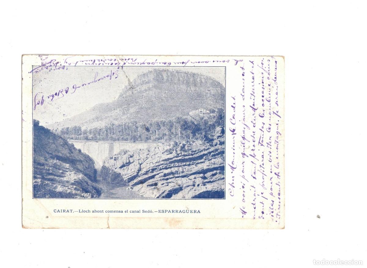 Postales: ESPARRAGUERA. CAIRAT. CANAL COL&Oacute;NIA SED&Oacute;