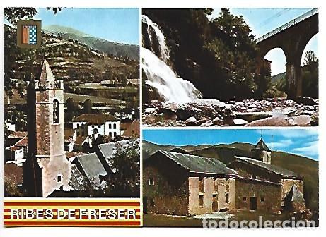 Postales: DIFERENTS ASPECTES / DIFFERENT ASPECTS.- RIBES DE FRESER - GIRONA