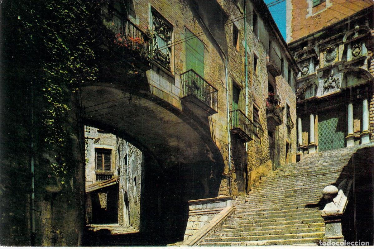 Postales: Postal Girona Subida Santo Domingo y Seminario