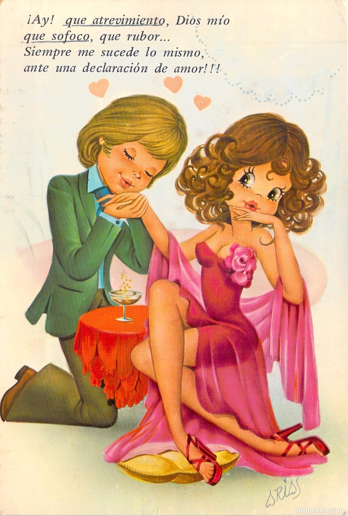 Postales: Postal Ilustrada de Humor Rom&aacute;ntico Ariss Pareja