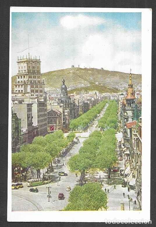 Postales: Postal. Barcelona.serie 7 n&ordm; 11 Paseo de Gracia Lorjusa 1950?