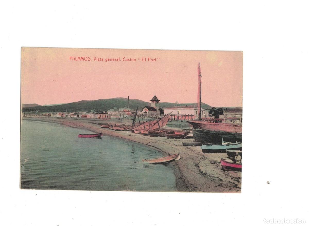 Postales: PALAM&Oacute;S. VISTA GENERAL. CASINO EL PORT