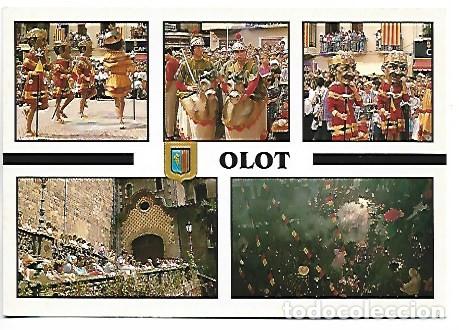 Postales: FESTES. DIFERENTS ASPECTES / FESTIVITIES. DIFFERENT ASPECTS .- OLOT / GIRONA