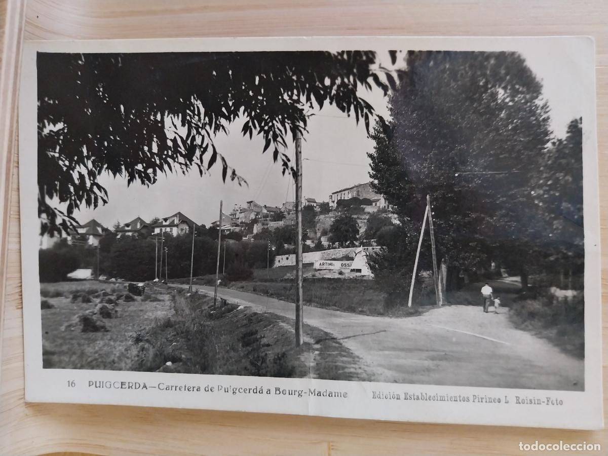 Postales: PUIGCERDA CARRETERA BOURG MADAME ED ROISIN 16 ESCRITA A&Ntilde;O 1950 PRECIOSO MATASELLO