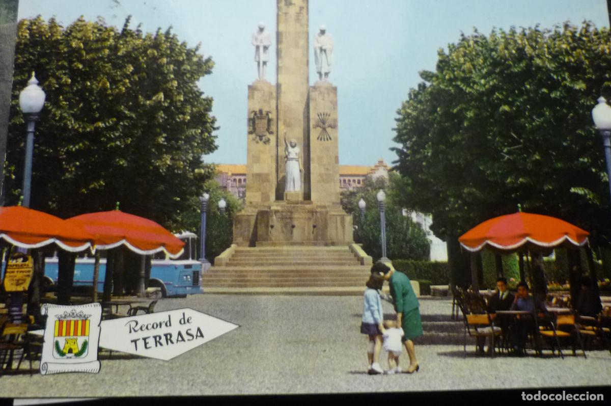 Postales: postal tarrasa parque egara monumento caidos circulada