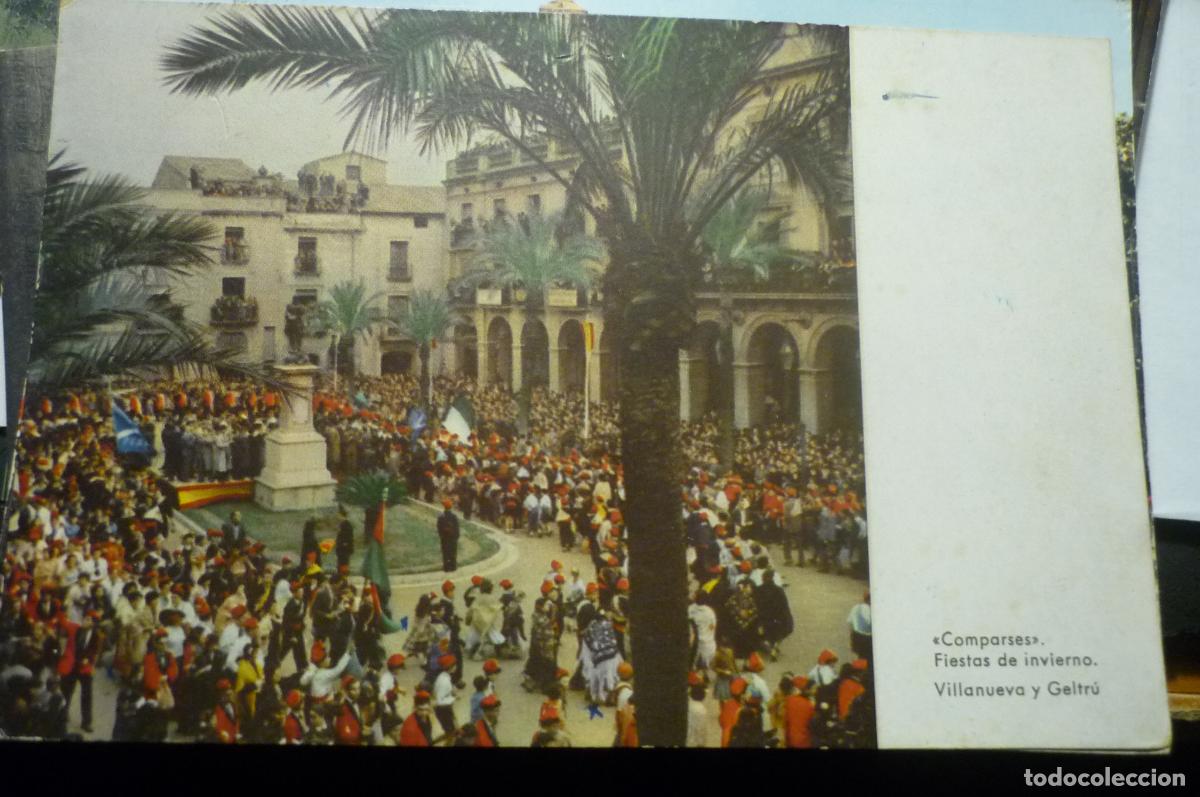Postales: postal villanueva geltru fiestas invierno comparsas escrita