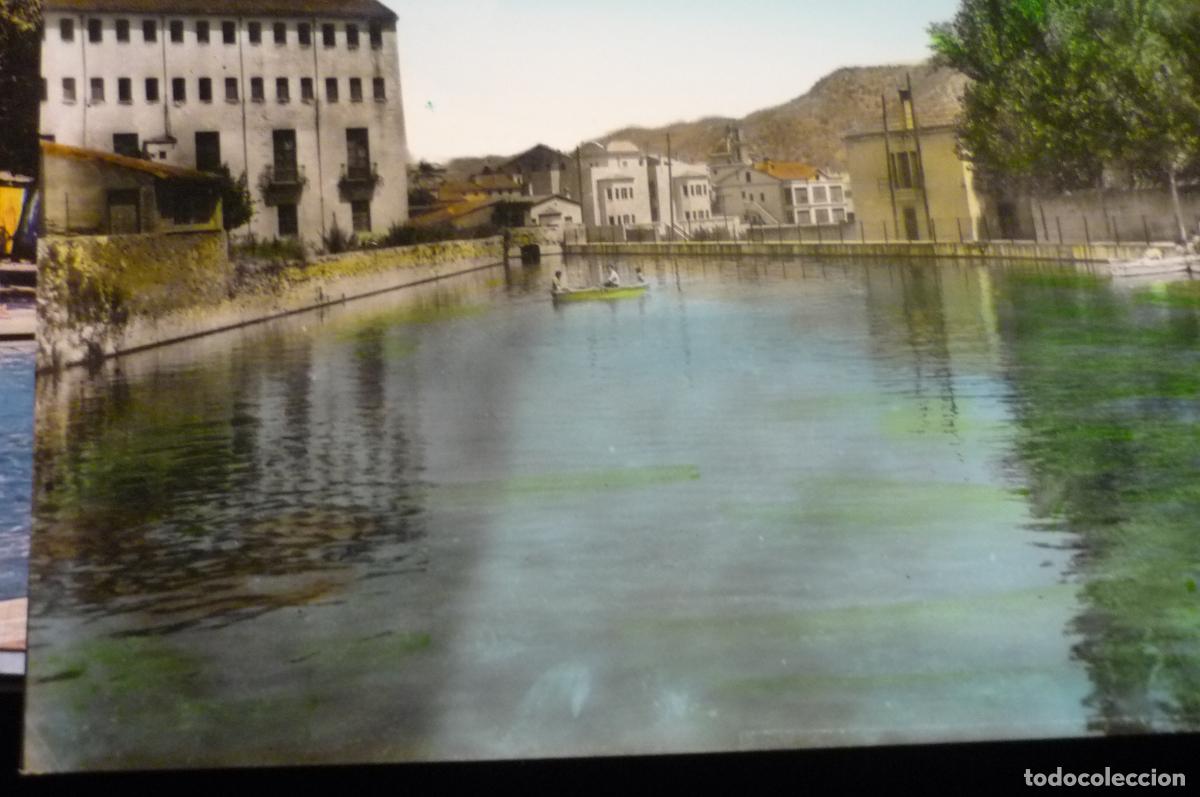 Postales: postal capellades lago moli de la vila coloreada