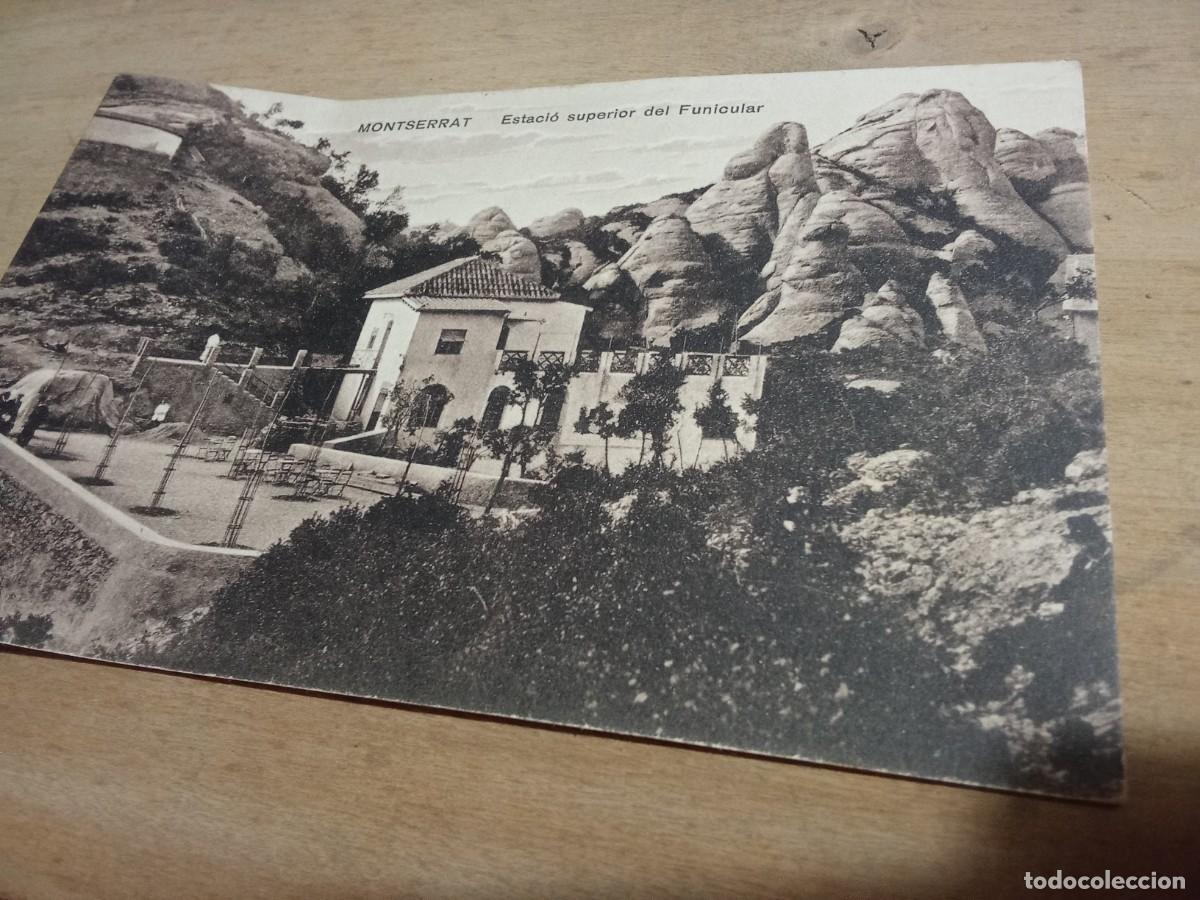 Postales: Montserrat.Estaci&oacute; superior del Funicular.