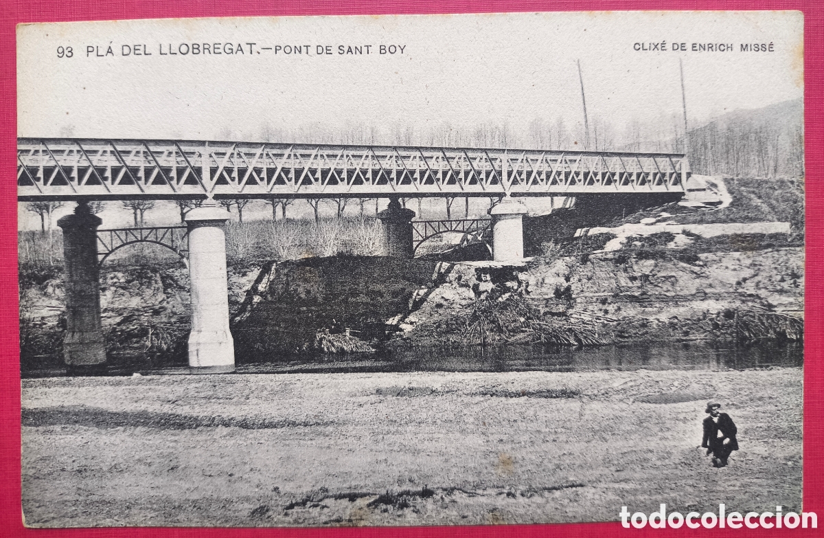 Postales: SANT BOI PONT POSTAL FOTOTIPIA CLIX&Eacute; MISS&Eacute; BAIX LLOBREGAT BARCELONA C. 1910