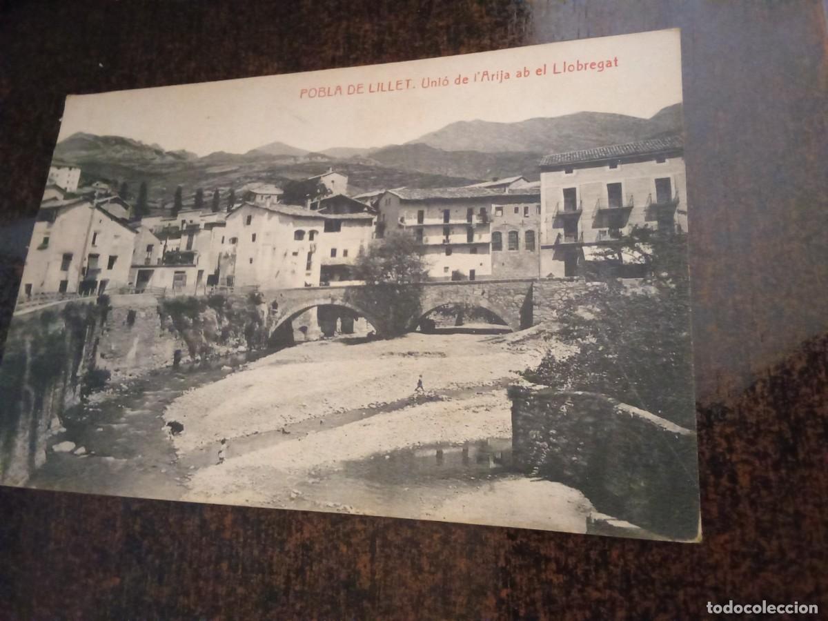 Postales: Pobla de Lillet.Uni&oacute; de l ' Arija amb el Llobregat.