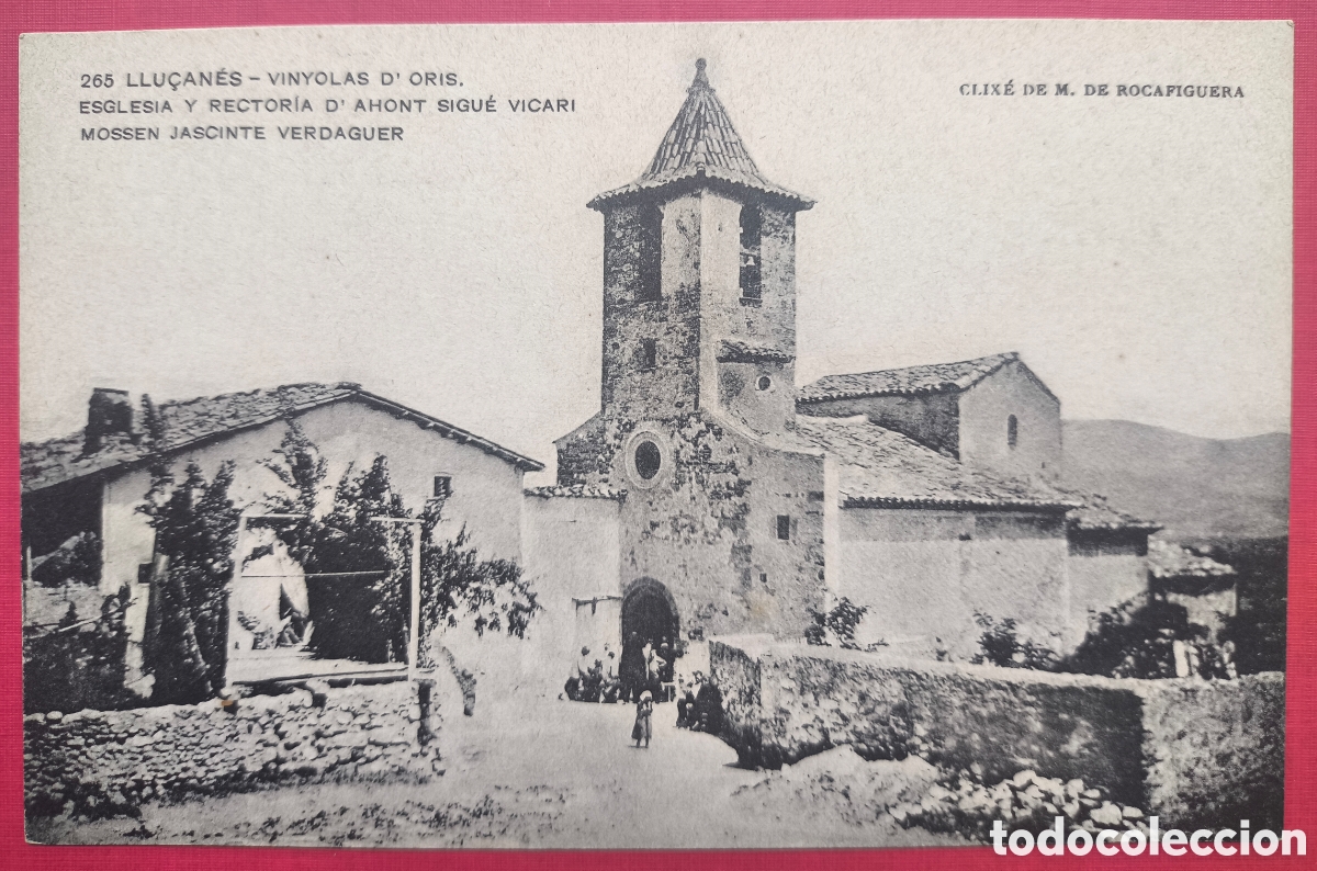 Postales: VINYOLES D'ORIS ESGL&Eacute;SIA POSTAL FOTOTIPIA CLIX&Eacute; ROCAFIGUERA MASIES VOLTREG&Agrave; LLU&Ccedil;AN&Egrave;S C. 1910