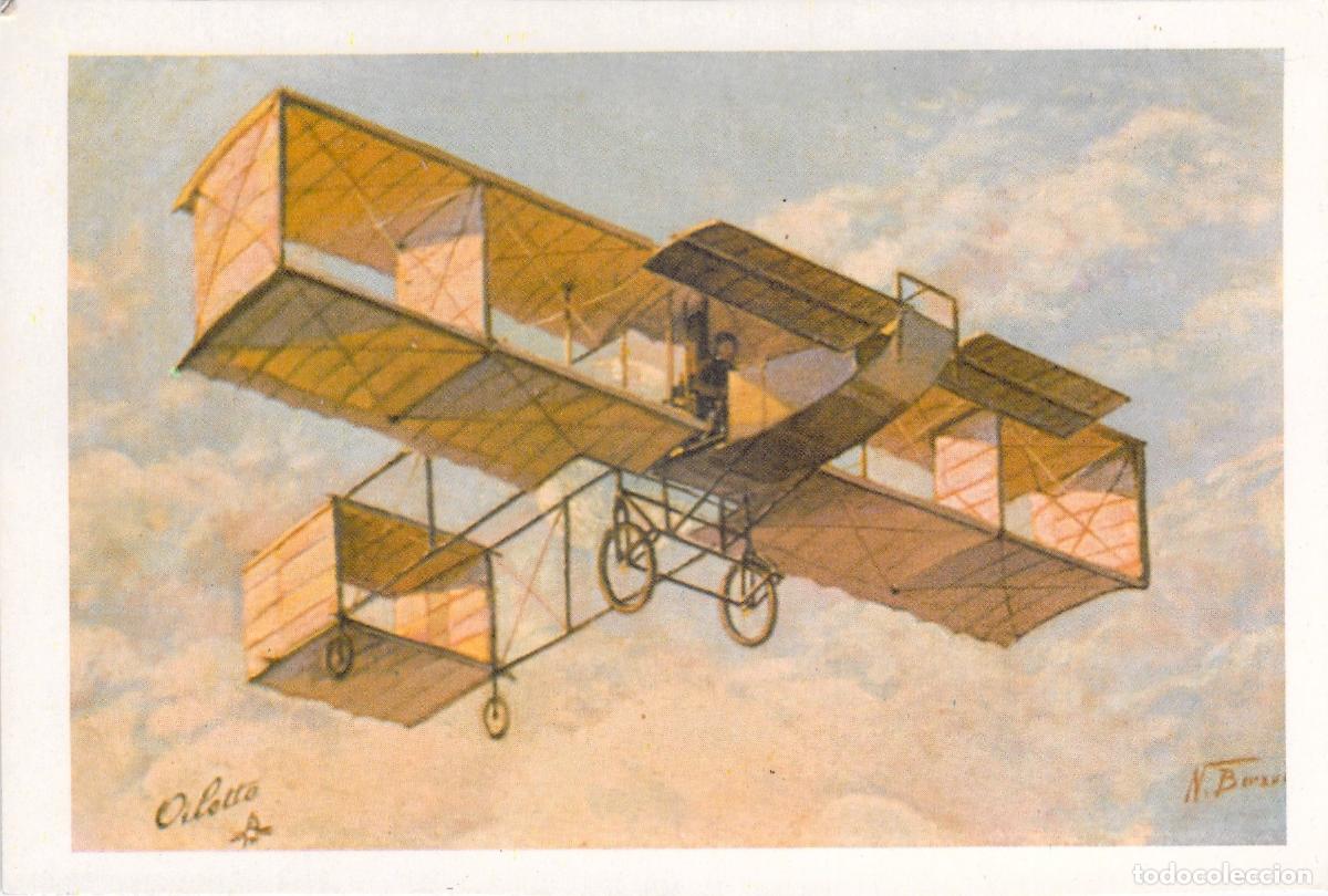 Postales: Tarjeta Postal Ilustraci&oacute;n de Biplano Antiguo Aviaci&oacute;n