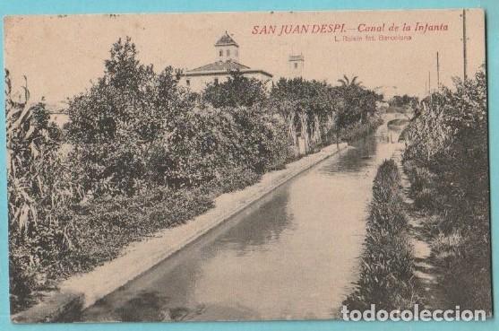 Postales: SAN JUAN DESP&Iacute;. CANAL DE LA INFANTA. L. ROISIN FOT. BARCELONA.