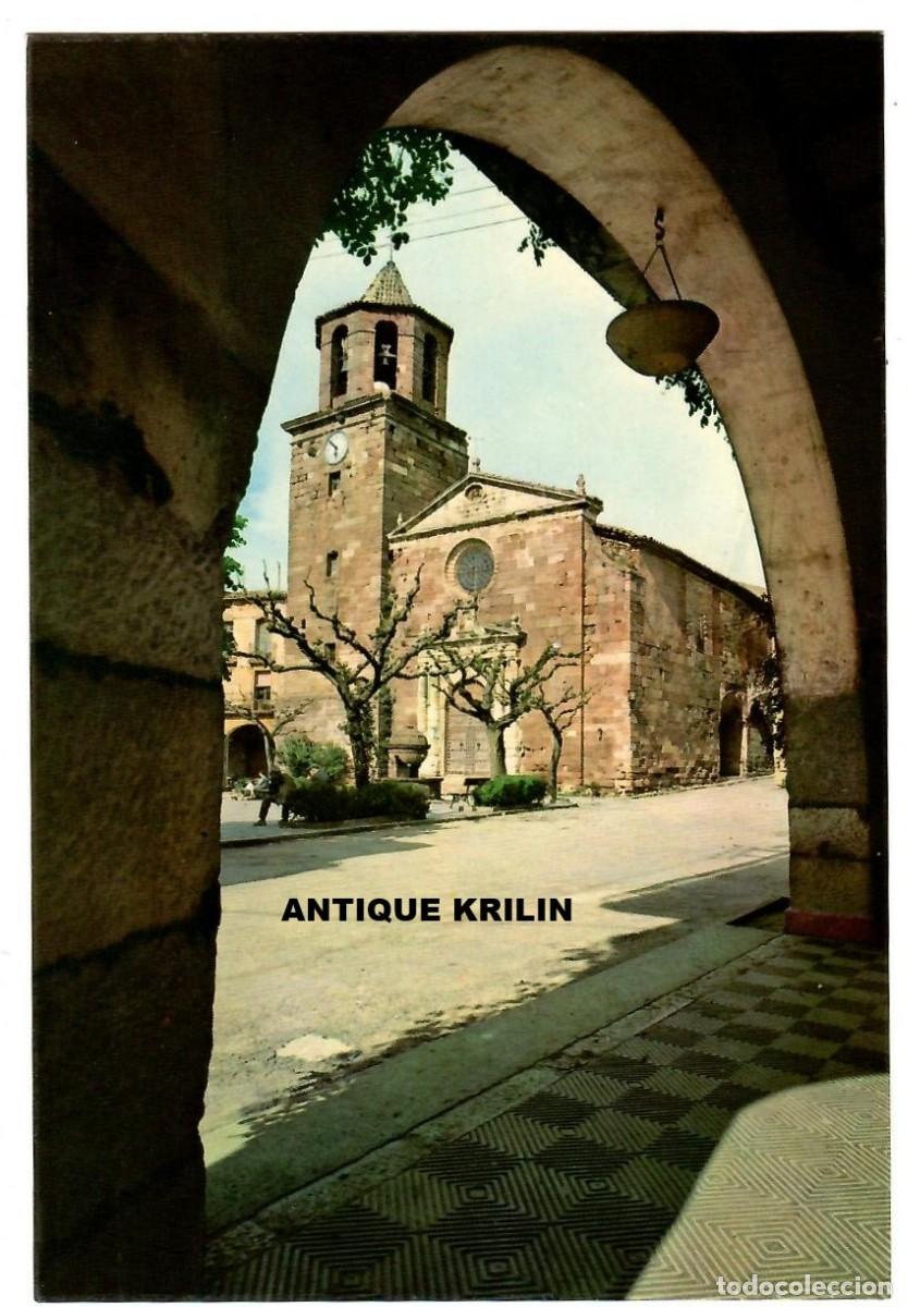 Postales: PRADES / L'ESGLESIA I LA FONT DESDE ELS PORCHUS / MAG&Iacute; SU&Ntilde;&Eacute; / SIN FRANQUEAR