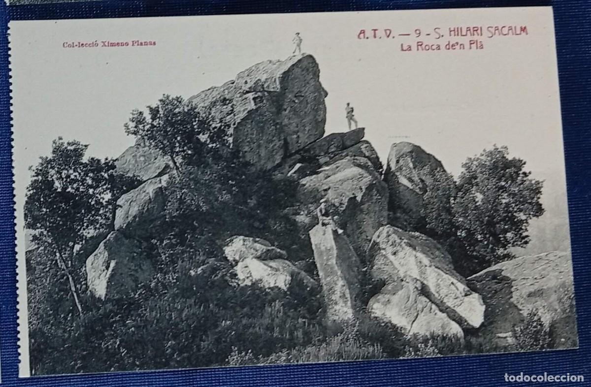 Postales: A.T.V. - 9 - S. HILARI SACALM. LA ROCA D' EN PLA. COL&middot;LECCI&Oacute; XIMENO PLANAS. SIN CIRCULAR.