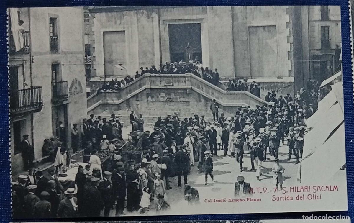 Postales: A.T.V. - 7 - S. HILARI SACALM. SURTIDA DEL OFICI. COL&middot;LECCI&Oacute; XIMENO PLANAS. SIN CIRCULAR.