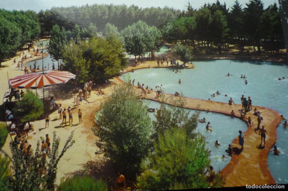 Postales: postal lerida piscinas municipales escrita