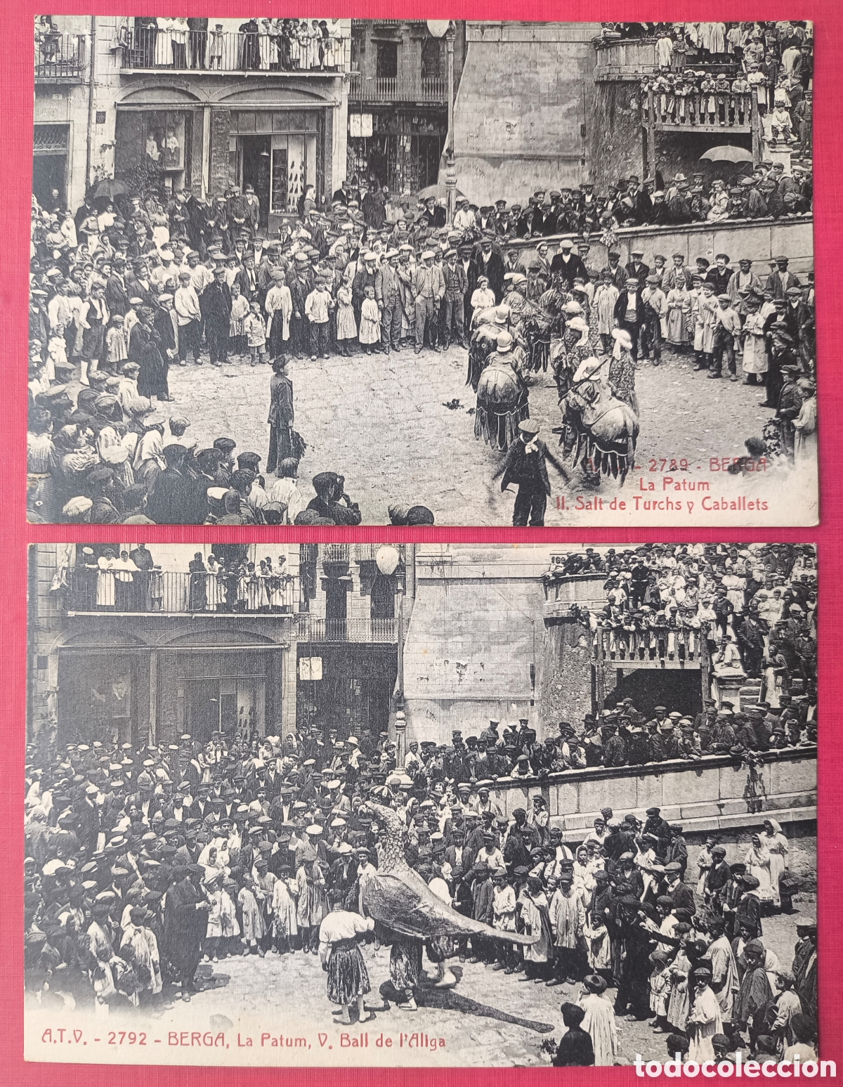 Postales: BERGA LA PATUM POSTAL ANIMADA FOTOTIPIA SIN CIRCULAR C. 1910