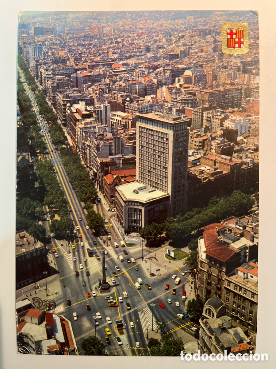 Postales: POSTAL. Barcelona, vista aerea. Diagonal. 1975