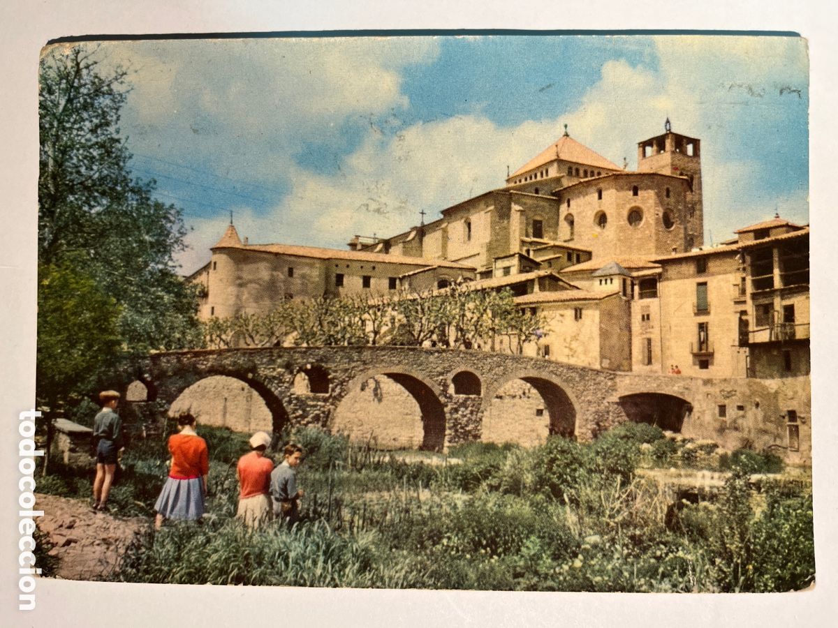 Postales: POSTAL. Vic. Pont rom&agrave; i catedral.