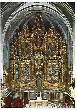 Postales: RETABLO DEL ALTER MAYOR, IGLESIA PARROQUIAL.- ARENYS DE MAR / BARCELONA