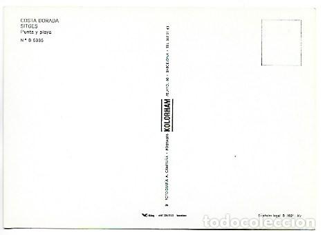 Postales: PUNTA Y PLAYA.- SITGES / BARCELONA - Foto 2