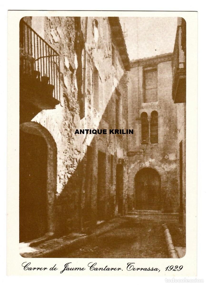 Postales: TERRASA N&ordm; 118 CARRER DE JAUME CANTARER 1929 / EDI. FUNDACIO TORRE DEL PALAU