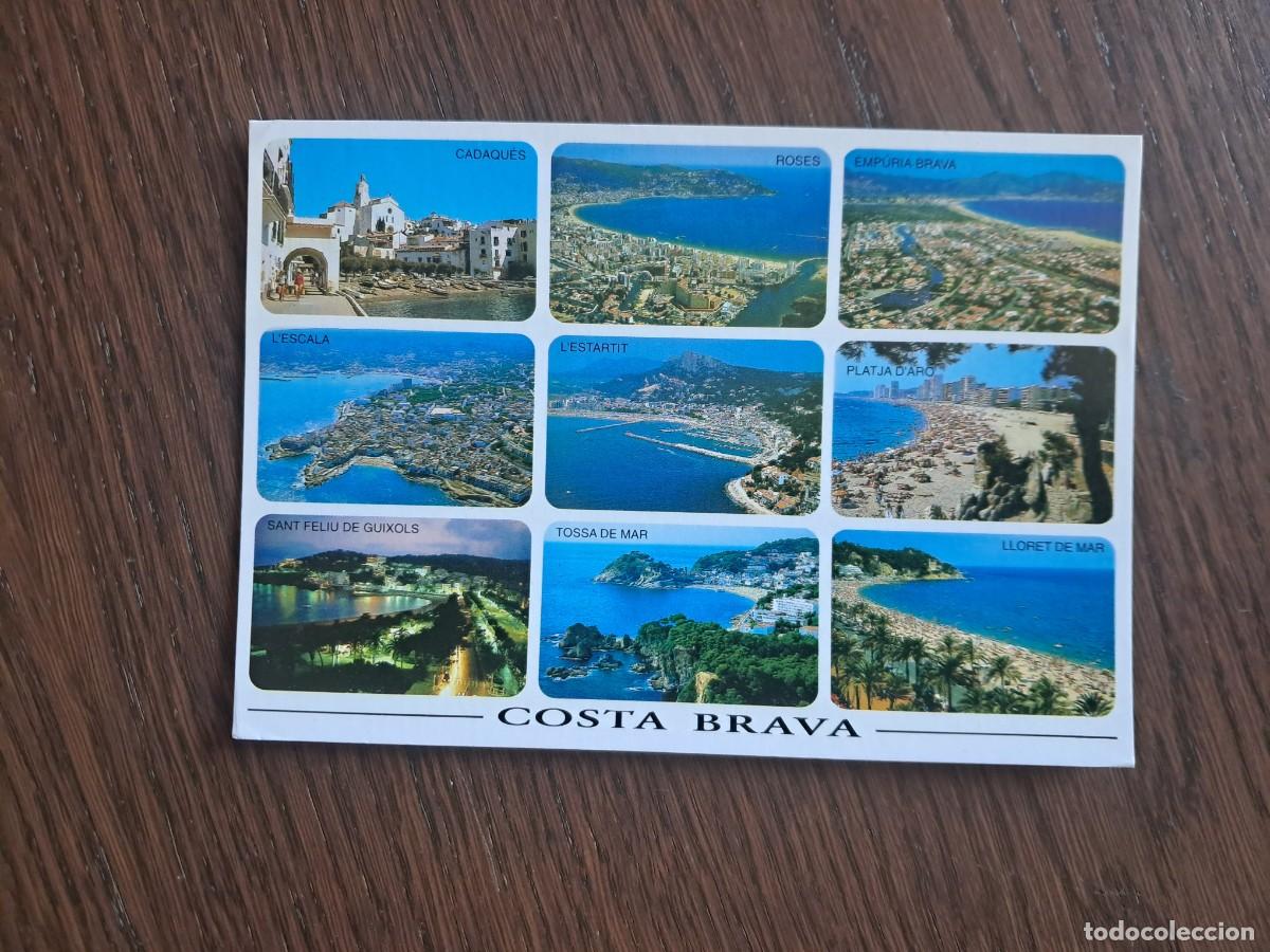 Postales: postal de Espa&ntilde;a, diversas vistas Costa Brava, Girona, escrita, a&ntilde;o 2003.