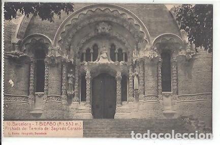 Postales: BARCELONA TIBIDABO FACHADA DEL TEMPLO DEL SAGRADO CORAZON L ROISIN