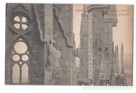 Postales: ANTIGUA POSTAL N&ordm; 11 BARCELONA TEMPLO DE LA SAGRADA FAMILIA GARGULAS Y PINACULOS HEREDEROS VDA PLA J