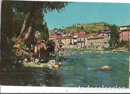 Postales: POSTAL A COLOR SERIE II NUM 1397 PIRINEOS ORIENTALES MARTINET DE CERDA&Ntilde;A LA PESCA EN EL RIO SEGRE A